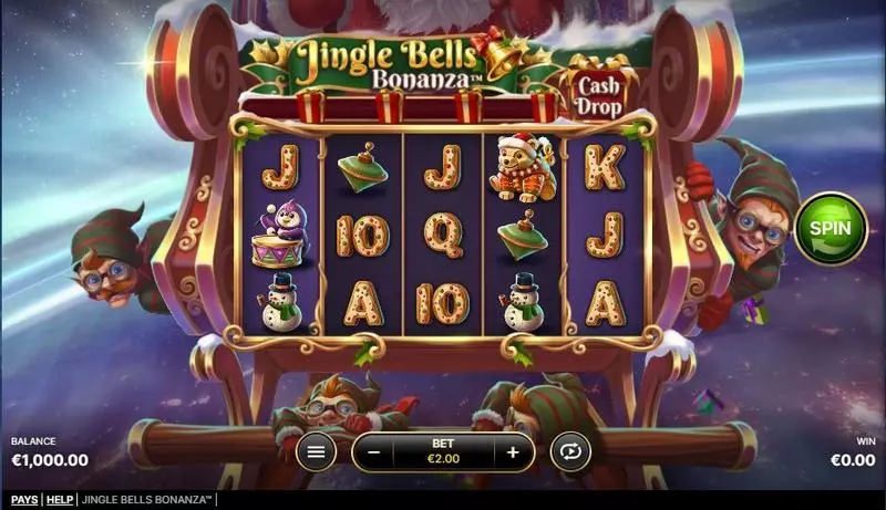 Play Jingle Bells Bonanza Slot Main Screen Reels