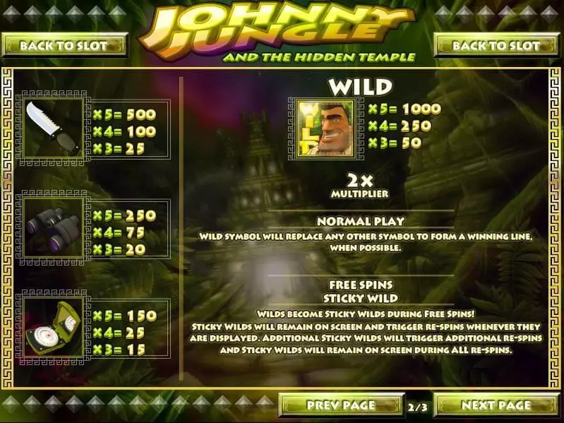 Play Johnny Jungle Slot Bonus 2