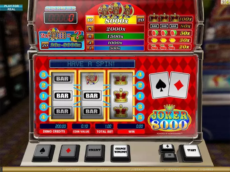 Play Joker 8000 Slot Main Screen Reels