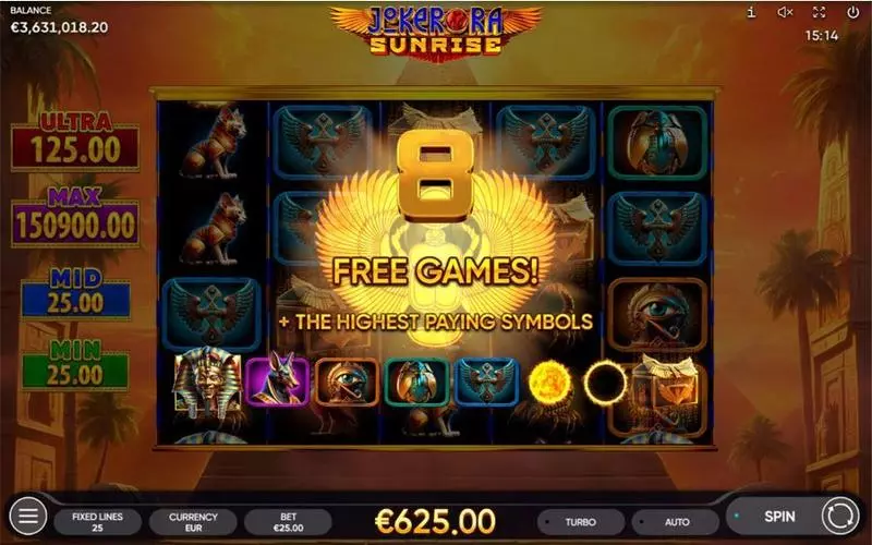 Play Joker Ra - Sunrise Slot Free Spins Feature