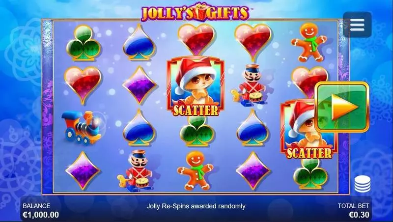 Play Jolly's Gifts  Slot Main Screen Reels