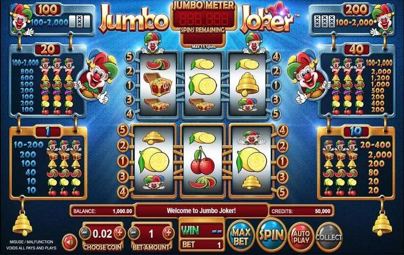 Play Jumbo Joker Slot Main Screen Reels