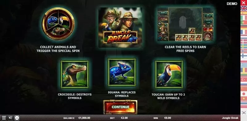 Play Jungle Break Slot Info and Rules