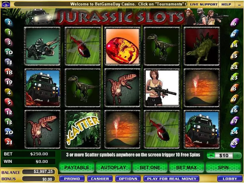 Play Jurassic Slot Main Screen Reels