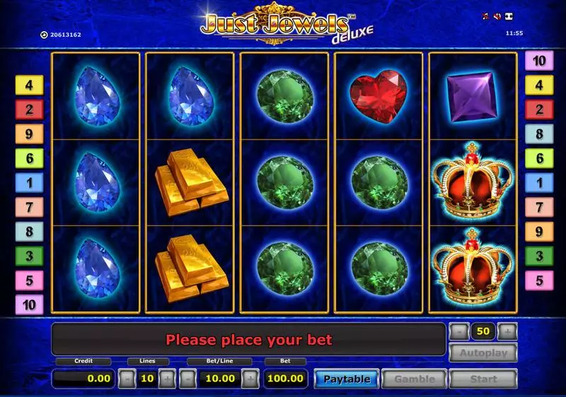Play Just Jewels - Deluxe Slot Main Screen Reels