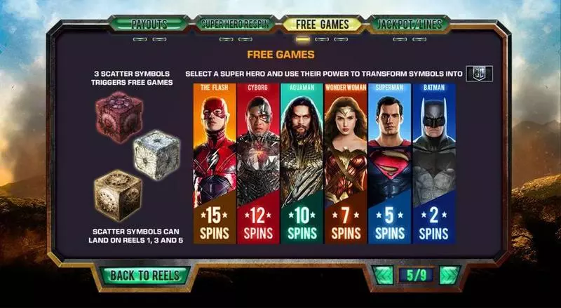 Play Justice League Slot Bonus 1