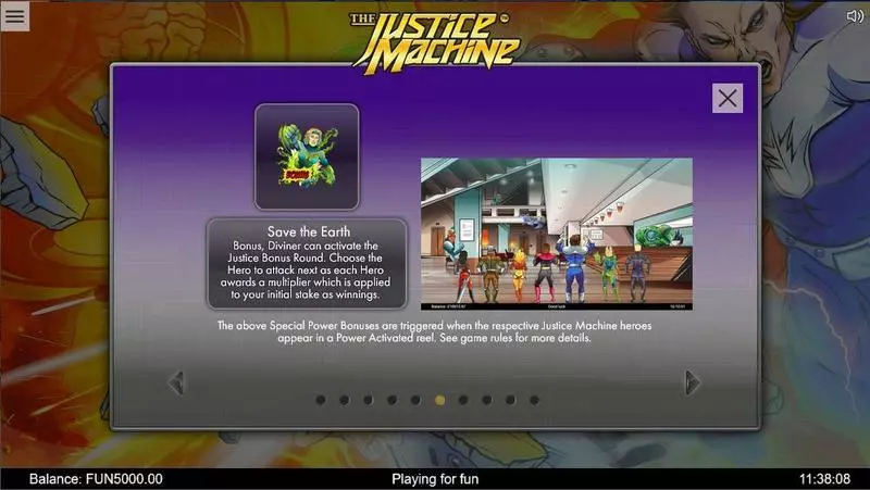 Play Justice Machine Slot Bonus 1
