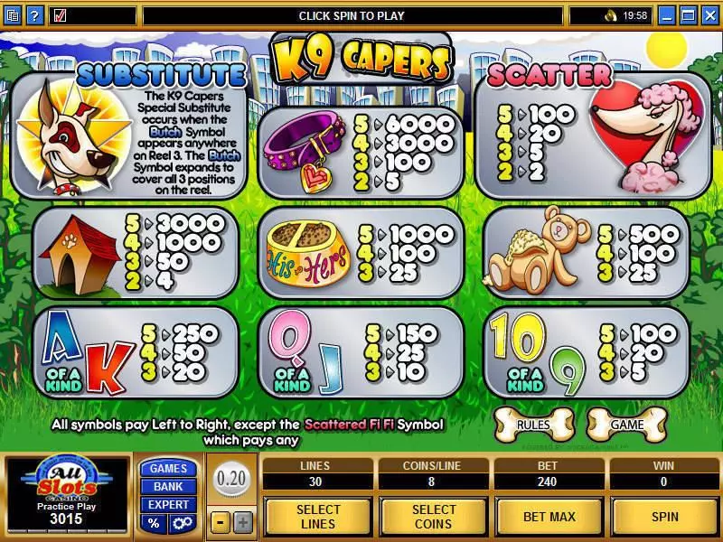 Play K9 Capers Slot Info and Rules
