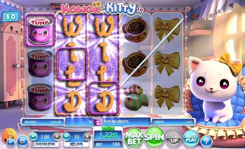 Play Kawaii Kitty Slot Introduction Screen