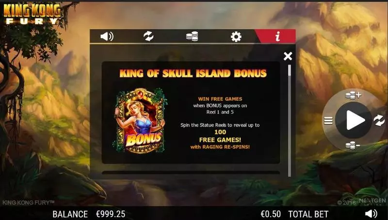 Play King Kong Fury  Slot Info and Rules