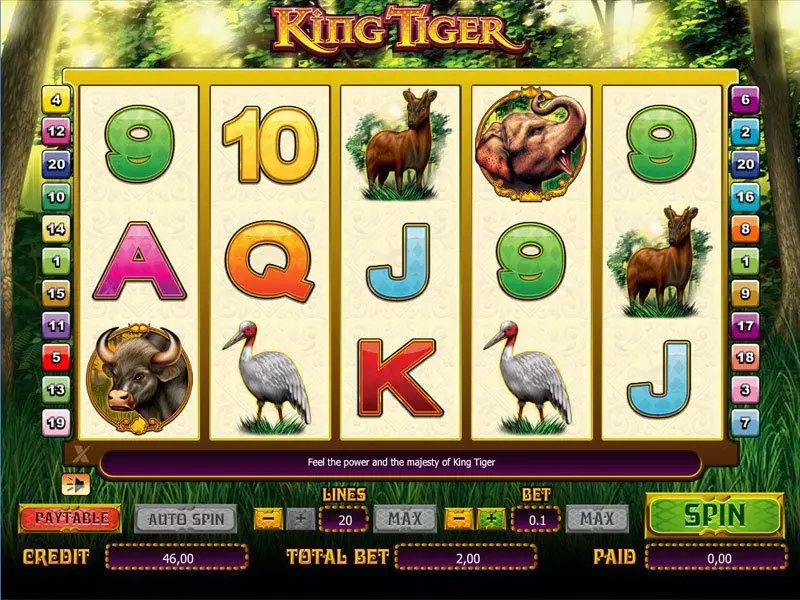 Play King Tiger Slot Main Screen Reels