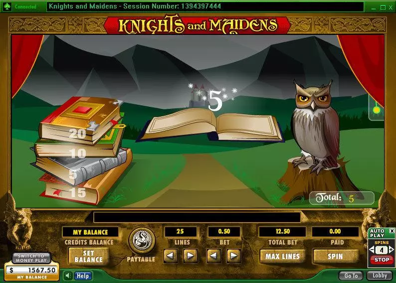 Play Knights and Maidens Slot Bonus 1