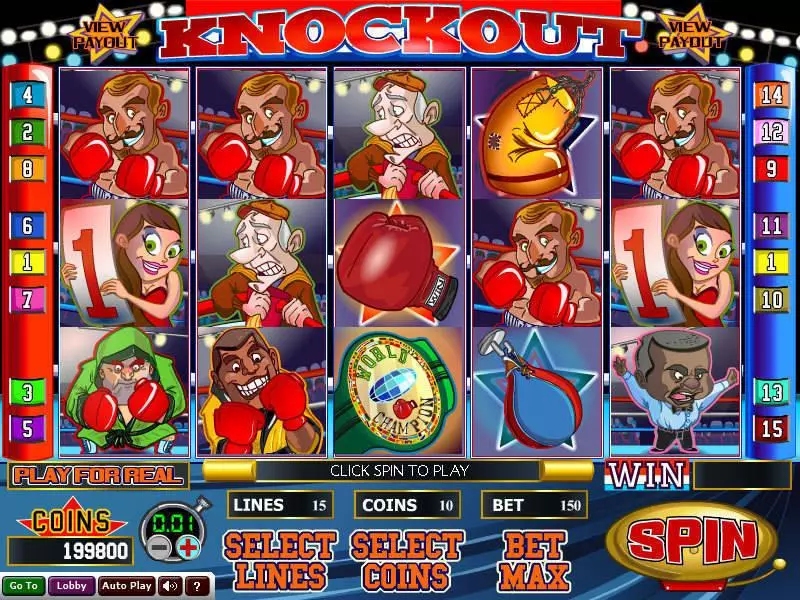 Play Knockout Slot Main Screen Reels