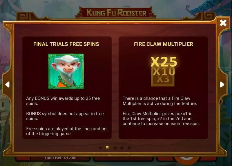 Play Kung Fu Rooster Slot Bonus 1