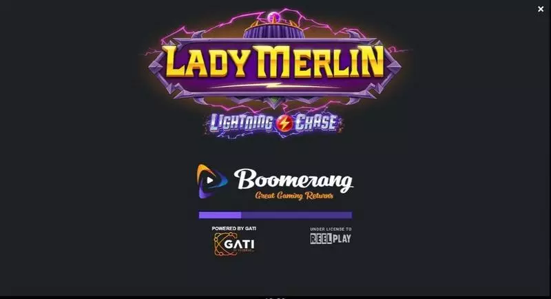 Play Lady Merlin Lightning Chase Slot Introduction Screen