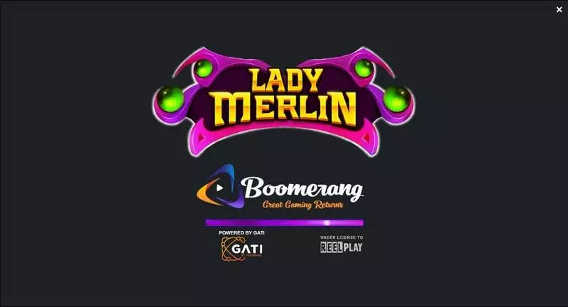 Play Lady Merlin Slot Introduction Screen