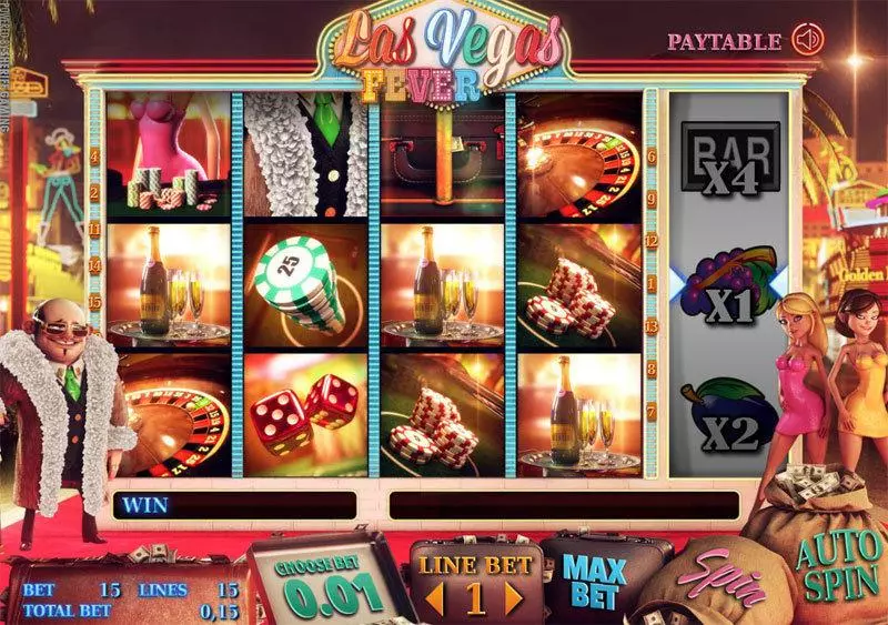 Play Las Vegas Fever Slot Main Screen Reels