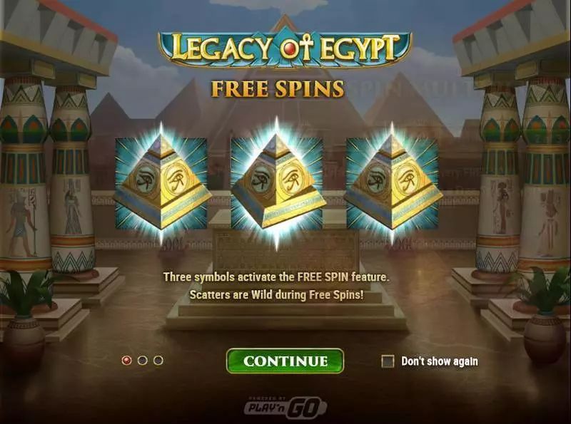Play Legacy of Egypt Slot Free Spins Feature