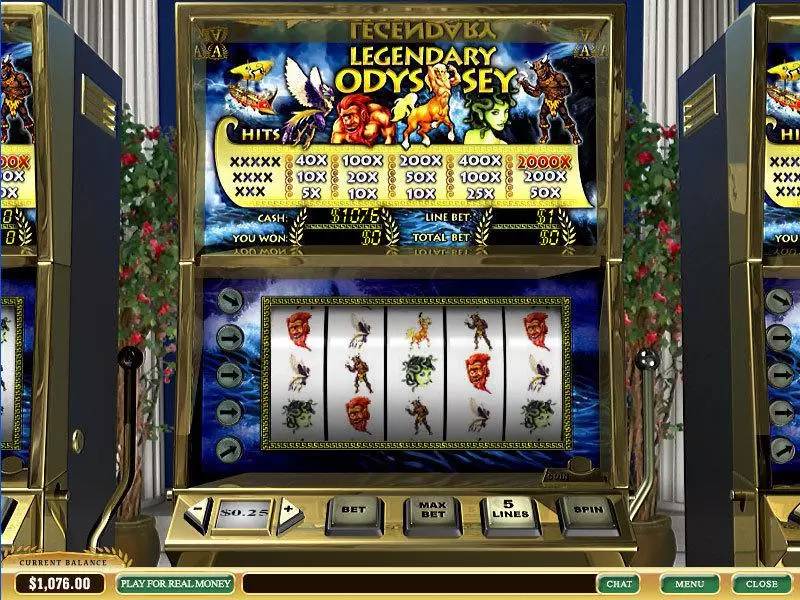 Play Legendary Odyssey Slot Main Screen Reels