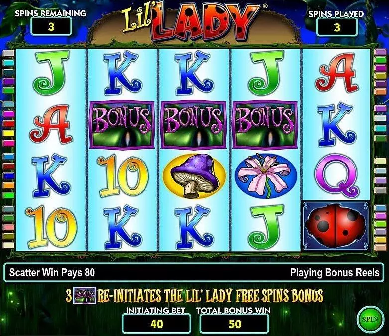 Play Lil’ Lady Slot Introduction Screen