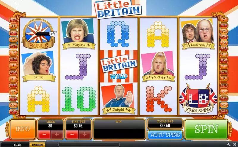 Play Little Britain Slot Main Screen Reels