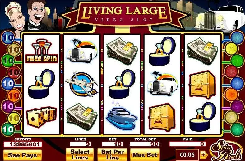 Play Living Large Slot Main Screen Reels