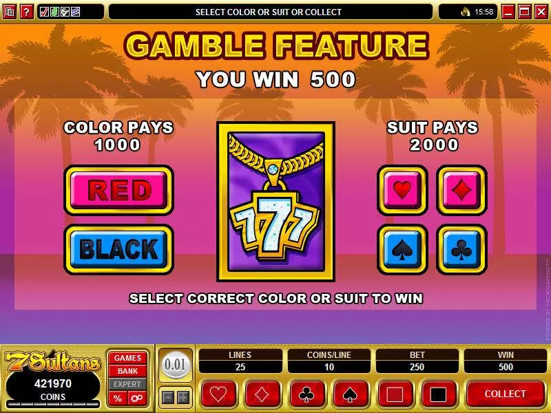 Play Loaded Slot Gamble Screen