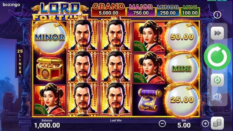 Play Lord Fortune Slot Main Screen Reels