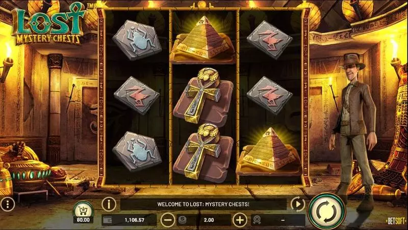 Play Lost Mystery Chests Slot Main Screen Reels