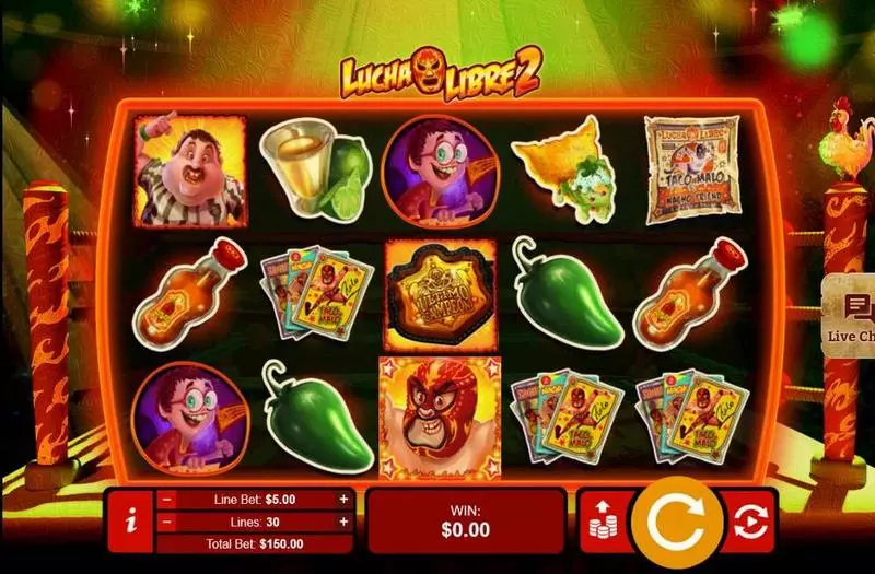 Play Lucha Libre 2 Slot Main Screen Reels