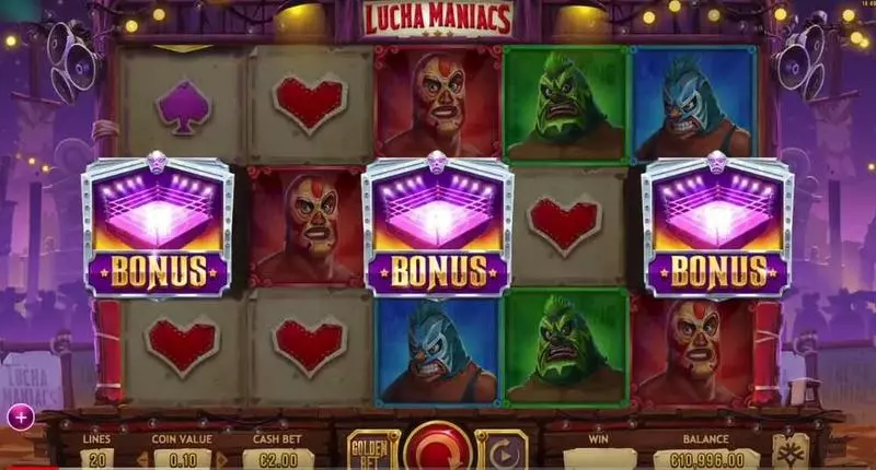 Play Lucha Maniacs Slot Bonus 1