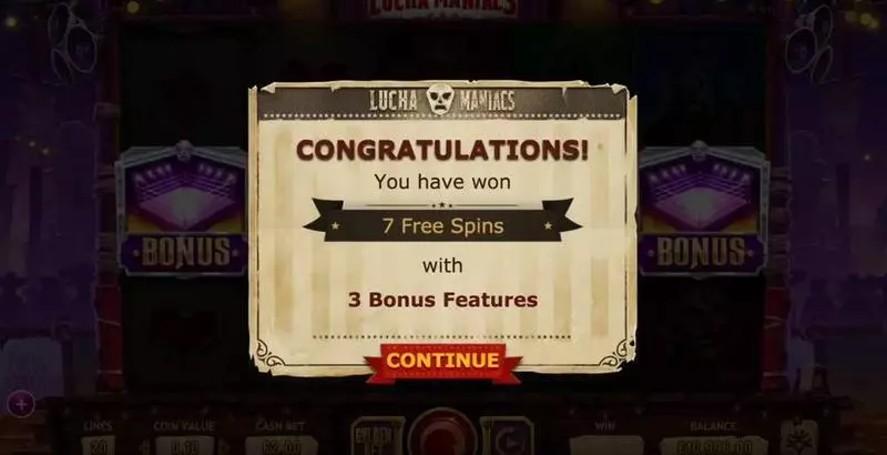 Play Lucha Maniacs Slot Free Spins Feature