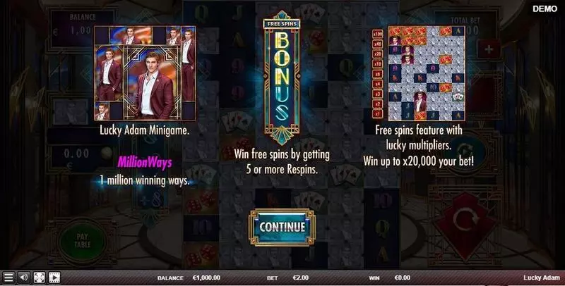 Play Lucky Adam Slot Info and Rules