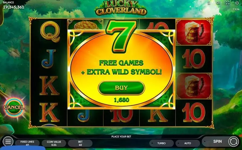 Play Lucky Cloverland Slot Bonus 1