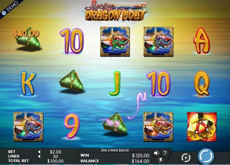 Play Lucky Dragon Boat Slot Main Screen Reels