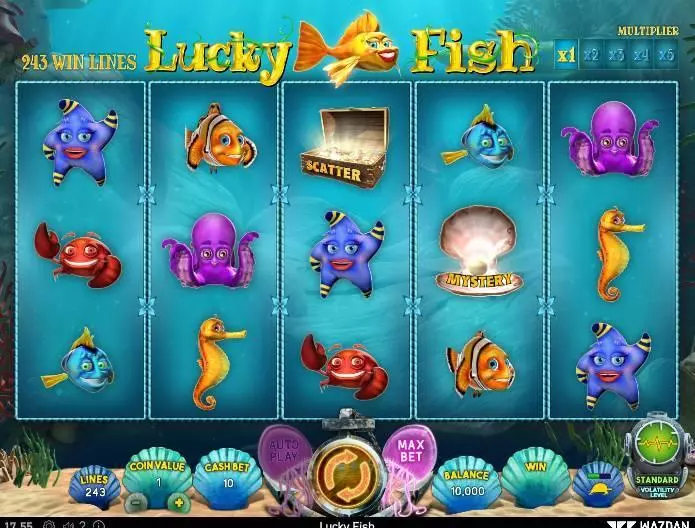 Play Lucky Fish Slot Main Screen Reels