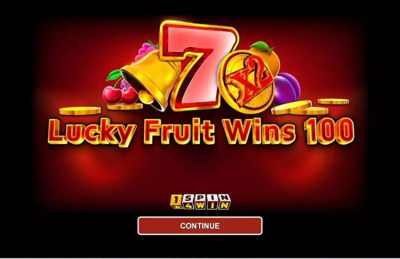 Play LUCKY FRUIT WINS 100 Slot Introduction Screen