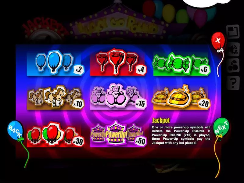 Play Lucky Go Round Slot Info and Rules