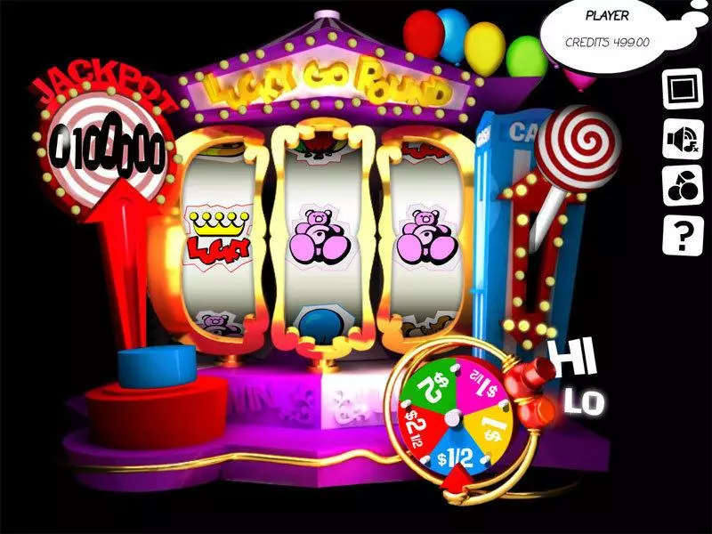 Play Lucky Go Round Slot Main Screen Reels
