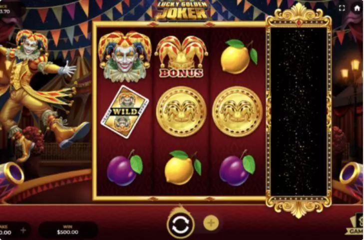 Play Lucky Golden Joker Slot Main Screen Reels