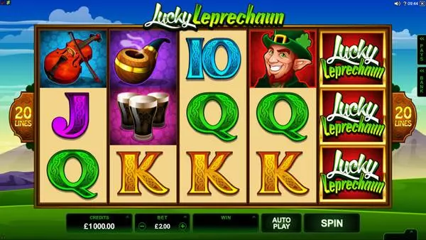 Play Lucky Leprechaun Slot Main Screen Reels