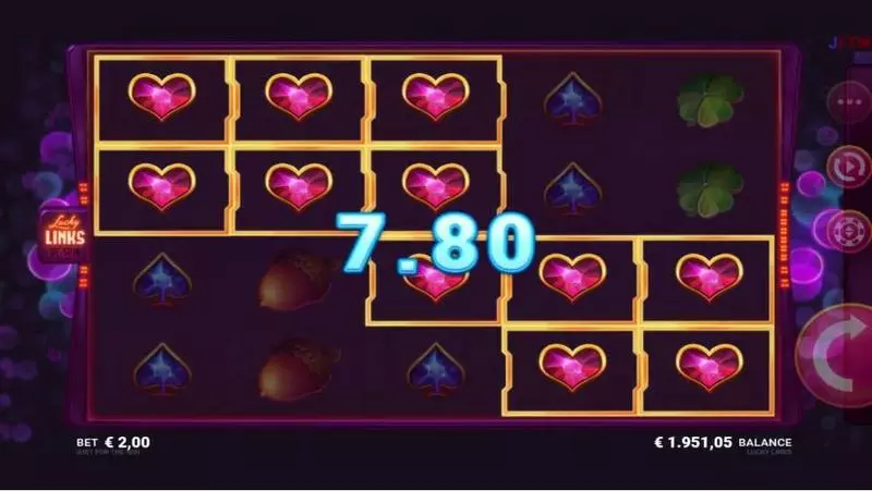 Play Lucky Links Slot Winning Screenshot
