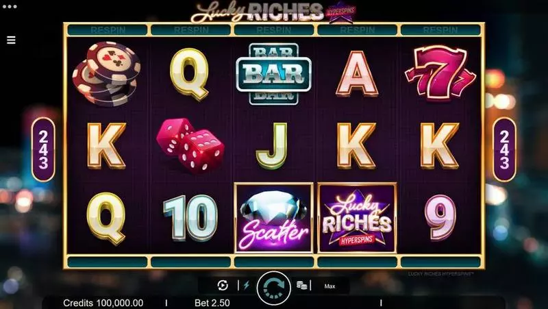 Play Lucky Riches Slot Main Screen Reels