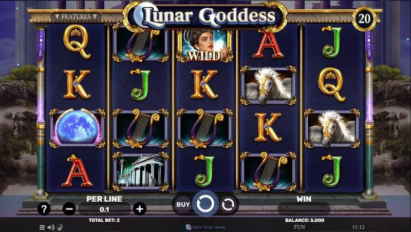 Play Lunar Goddess Slot Main Screen Reels