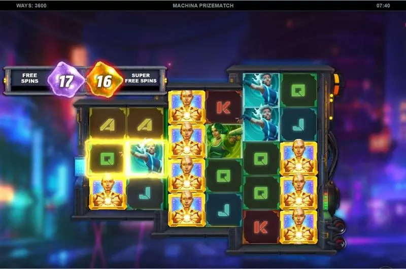 Play Machina PrizeMatch Slot Main Screen Reels