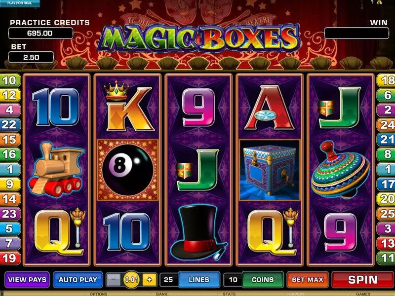 Play Magic Boxes Slot Main Screen Reels