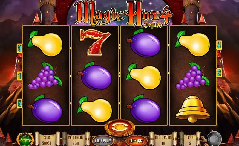 Play Magic Hot 4 Deluxe Slot Main Screen Reels