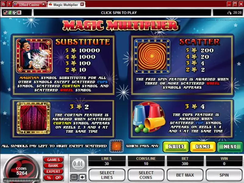 Play Magic Multiplier Slot Info and Rules