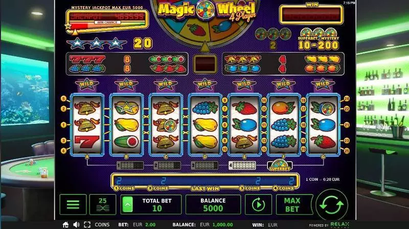 Play Magic Wheel 4 Player Slot Main Screen Reels