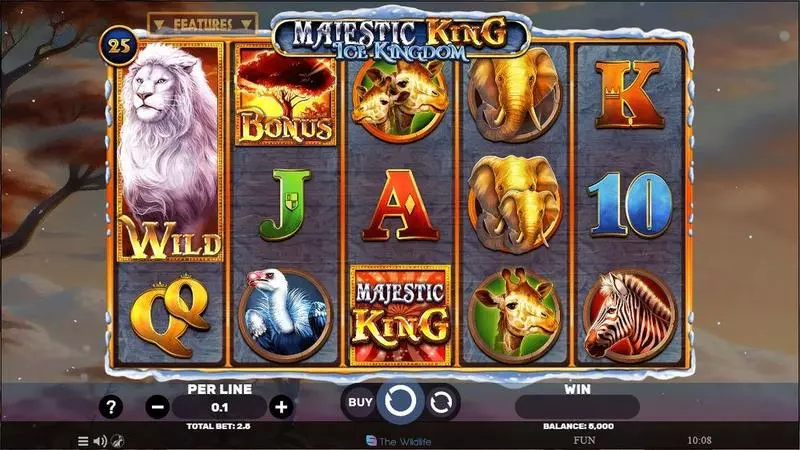 Play Majestic King- Ice Kingdom Slot Main Screen Reels